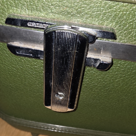 1960s Vintage Retro Green Travel Makeup Case American Tourister Tiara Model Lugg - Picture 12 of 15